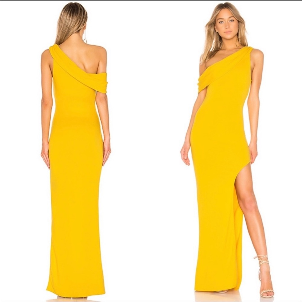 Revolve: Lovers & Friends Yellow Gown